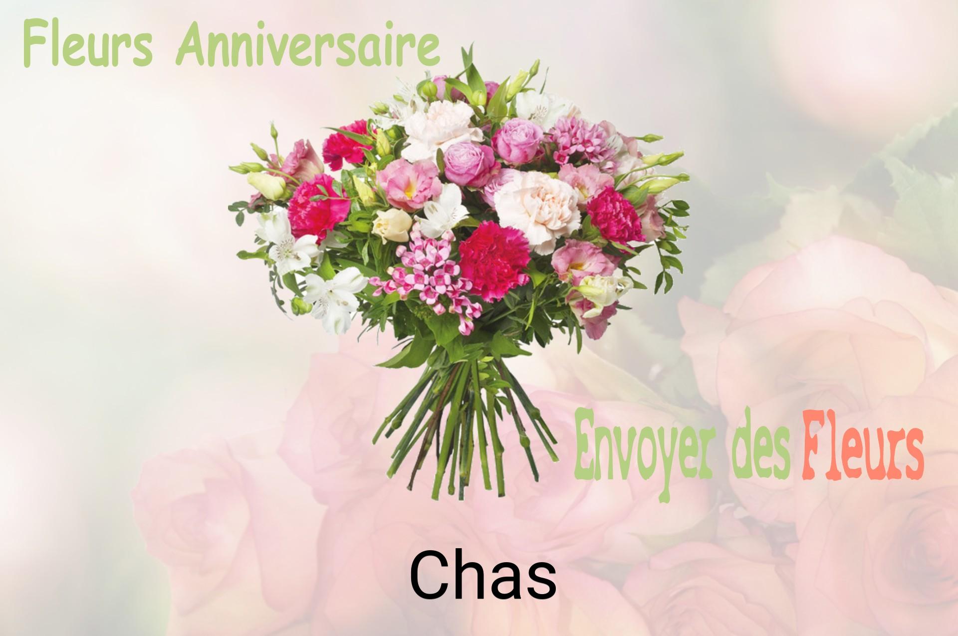 Bouquet de fleurs d’anniversaire livré à Chas